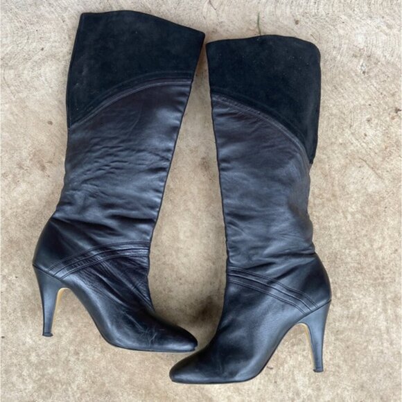 Seyhelles Womens Leather Tall Heel Boots Size 9 - Picture 3 of 8